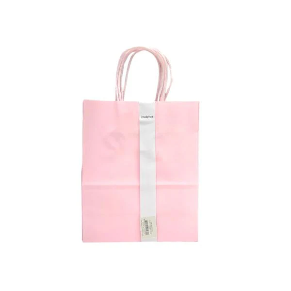 5 Pack Light Pink Kraft Bag - 22cm x 8cm x 11cm
