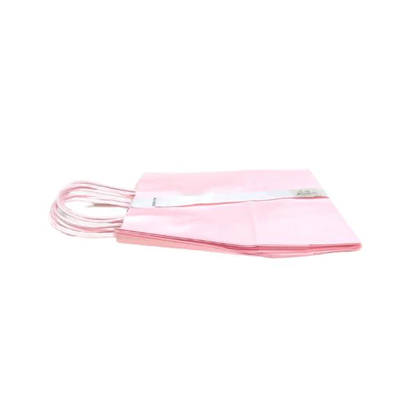 5 Pack Light Pink Kraft Bag - 22cm x 8cm x 11cm - Image 2