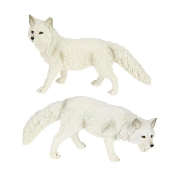 White Standing Wolf - 23cm