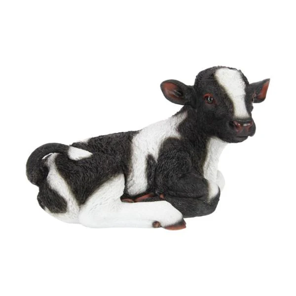 Black & White Laying Cow - 24cm