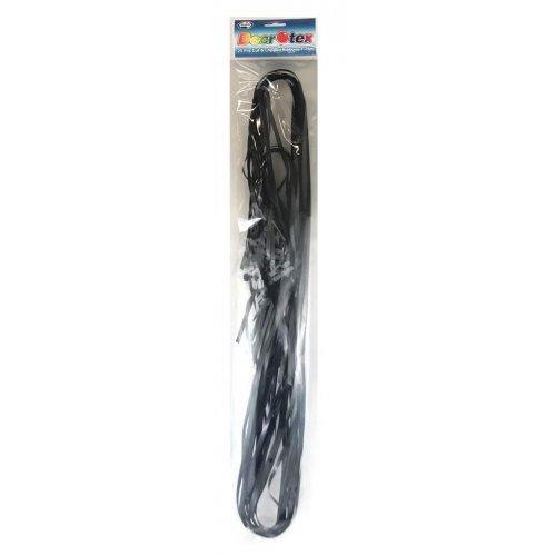 25 Pack Cut & Clipped Metallic Black Curling Ribbon - 1.75m