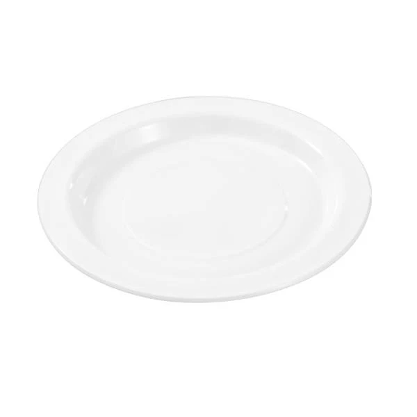 25 Pack Lemon & Lime White Round Reusable Side Plate - 18cm - Image 3