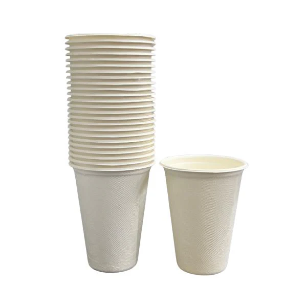 25 Pack Eco Friendly Zafpack Sugarcane Cups - 355ml