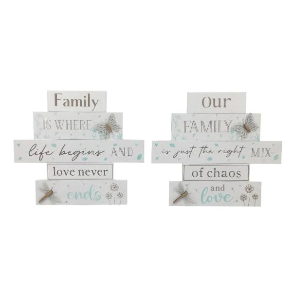 Hanging Family Wall Plaque - 28cm x 25cm