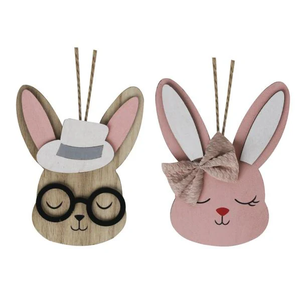 2A 13.5X10.5CM HANGING BUNNY