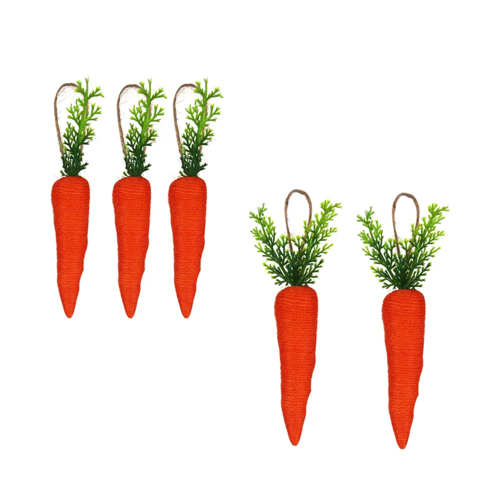 2A 3PK X 8.5CM, 2PK X 11CM JUTE CARROTS