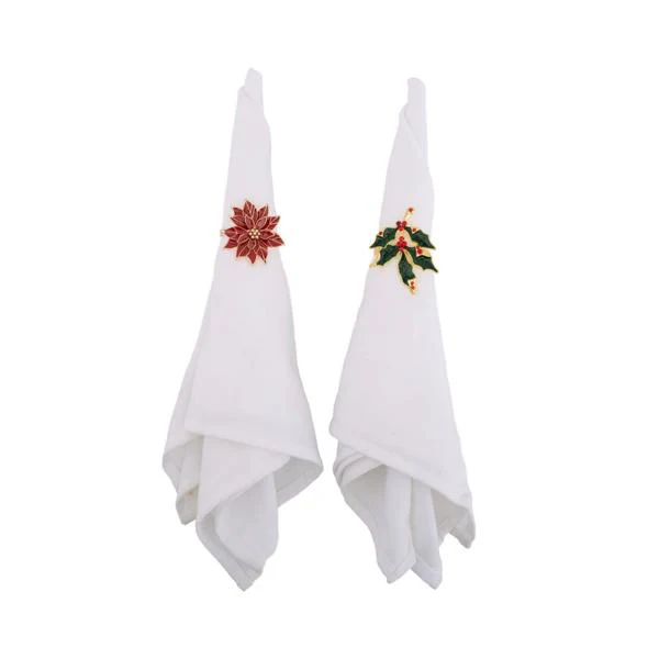 4 Pack Christmas Napkin Rings