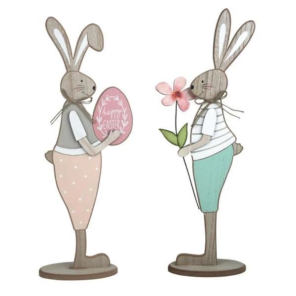 2A 56CM MDF MR & MRS BUNNY