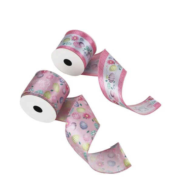 2A 6.3CM X 5M EASTER PRINTED RIBBON 16PC IN PDQ