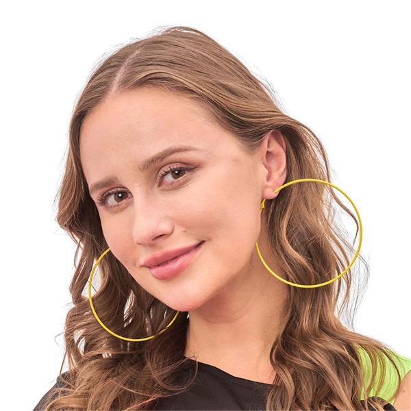 80s Hoop Earrings - 9cm - Image 2