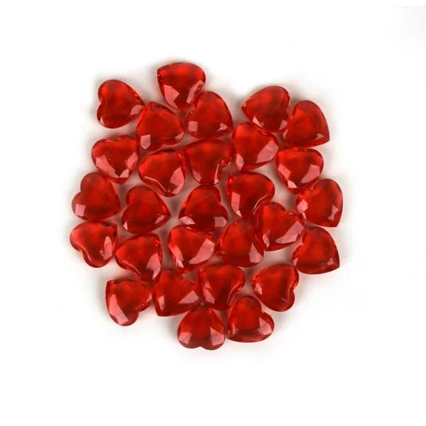 Assorted Acrylic Valentine Hearts