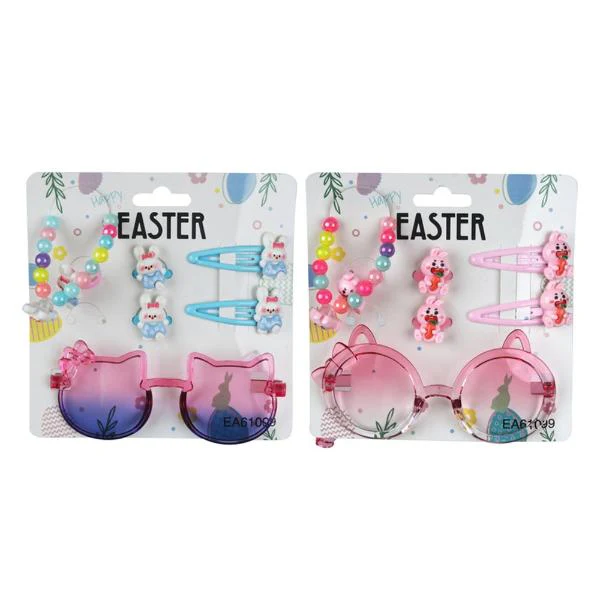 2A GIRLS EASTER DRESS UP KIT SUNGLASSES, HAIRCLIPS, BRACELET