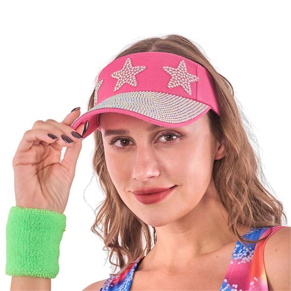 Rhinestone Sun Visor - Image 3