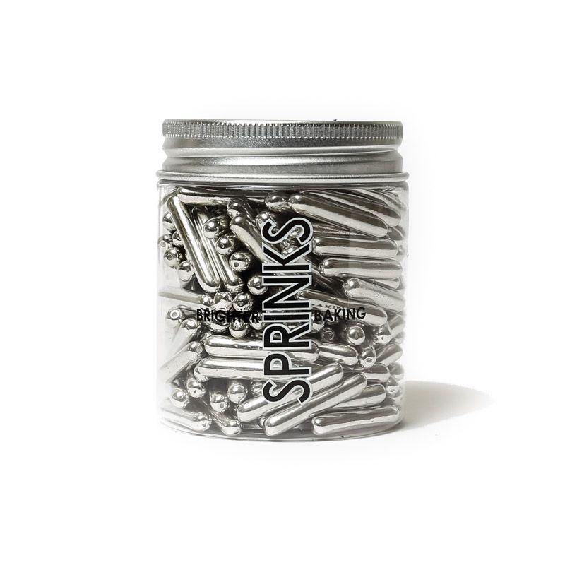2cm Silver Rods - 75g
