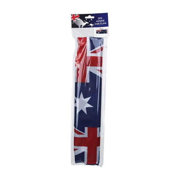 2 Pack Aussie Car Flag
