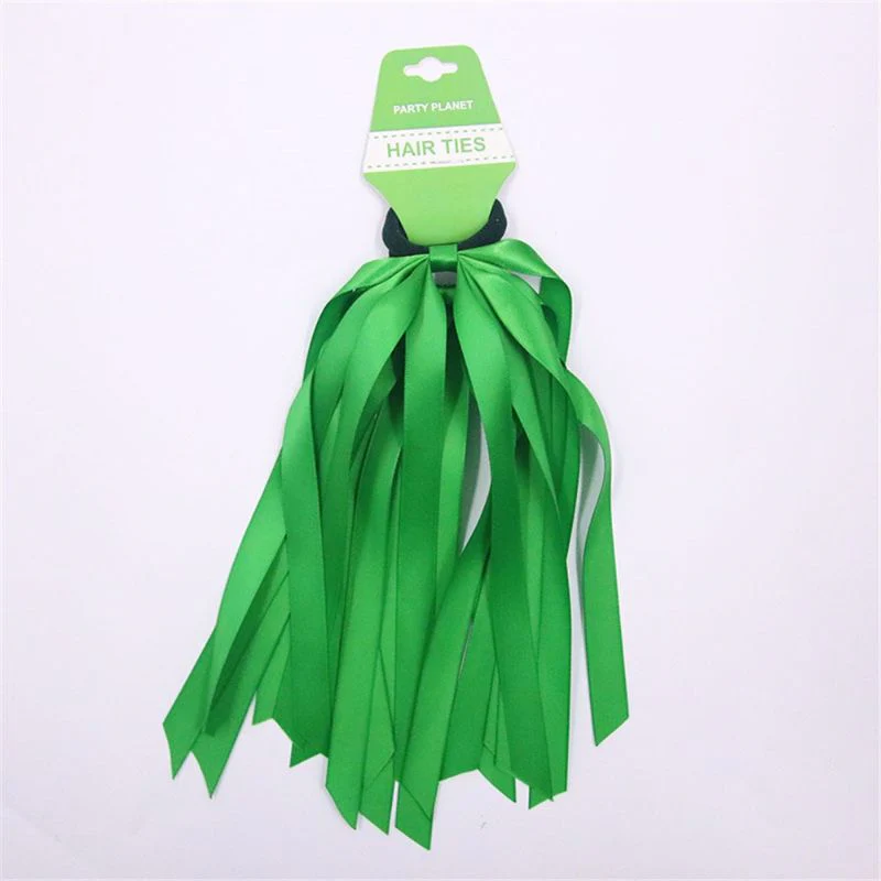 2 Pack Green Tassel Hair Ties