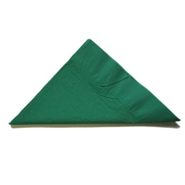 100 Pack Dark Green 2Ply Lunch Napkin