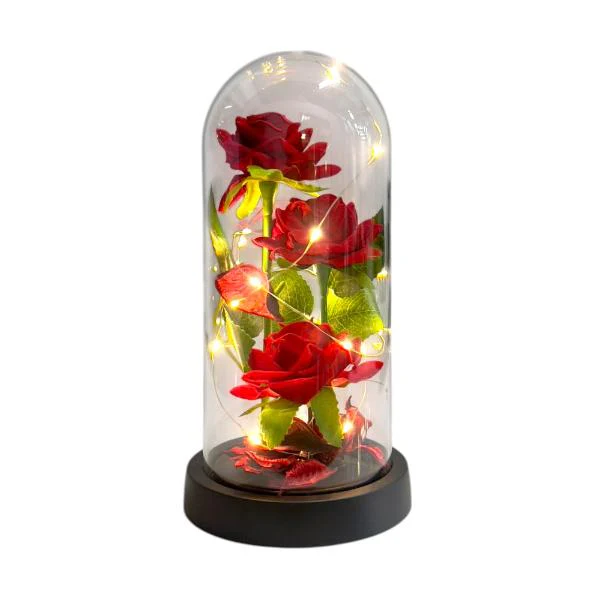 3 Forever Rose In Glass Dome With Led - Image 8