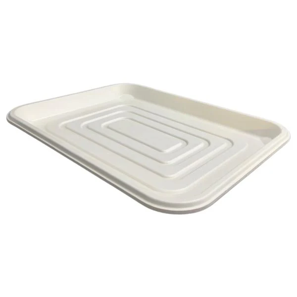 3 Pack Eco Friendly Zafpack Sugarcane Tray - 45.8cm x 35.4cm x 3.5cm - Image 2