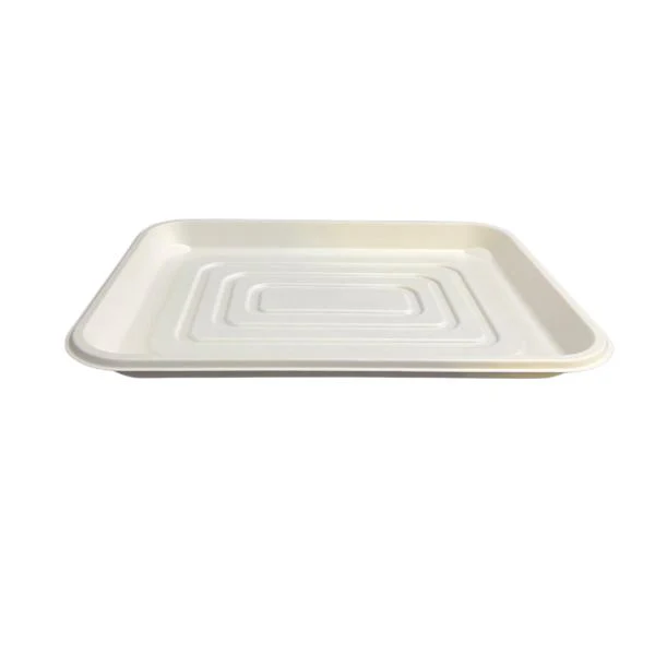 3 Pack Eco Friendly Zafpack Sugarcane Tray - 45.8cm x 35.4cm x 3.5cm - Image 3