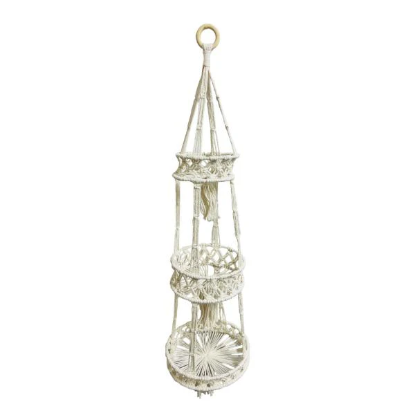 3 Tier Macrame Hanging Basket - Image 2