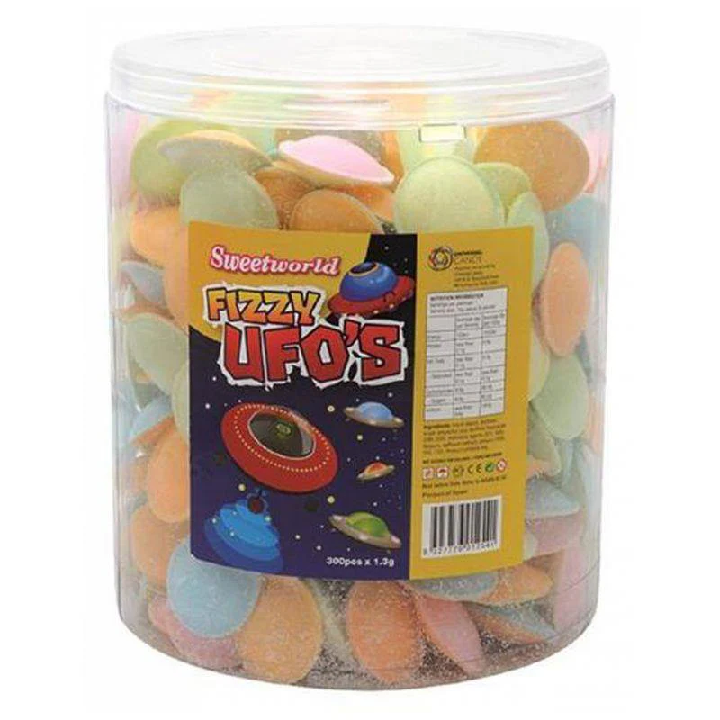300 Piece UFO Shaped Fizzy Candy