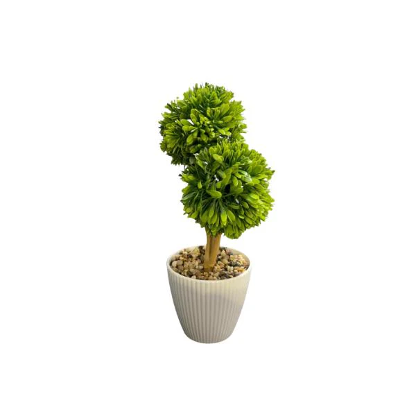 2 Ball Leaf Pot - 30cm - Image 2