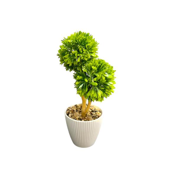 2 Ball Leaf Pot - 30cm - Image 3