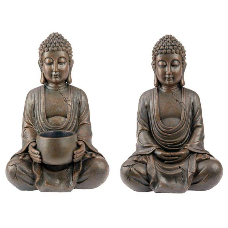 Antique Sitting Rulai Buddha - 30cm