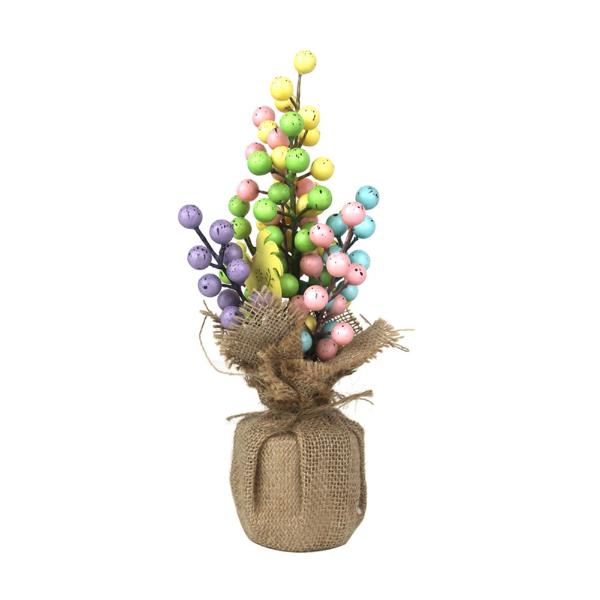 30CM EASTER BERRY POT W/CHICKEN MOTIF