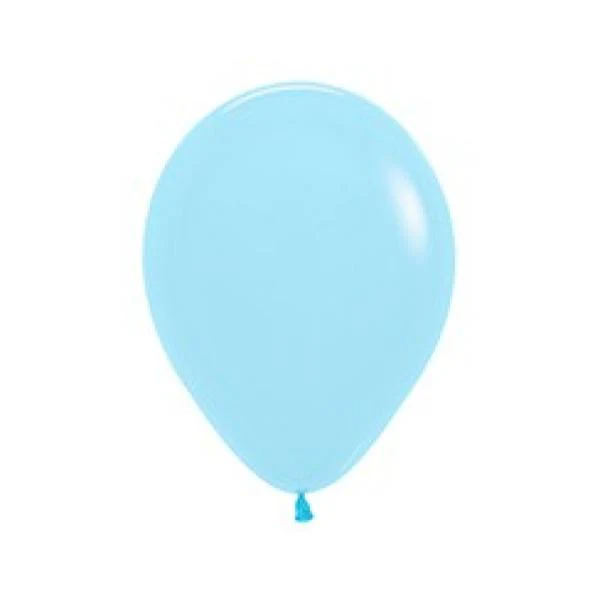 25 Pack Sempertex Pastel Matte Blue Latex Balloons - 30cm