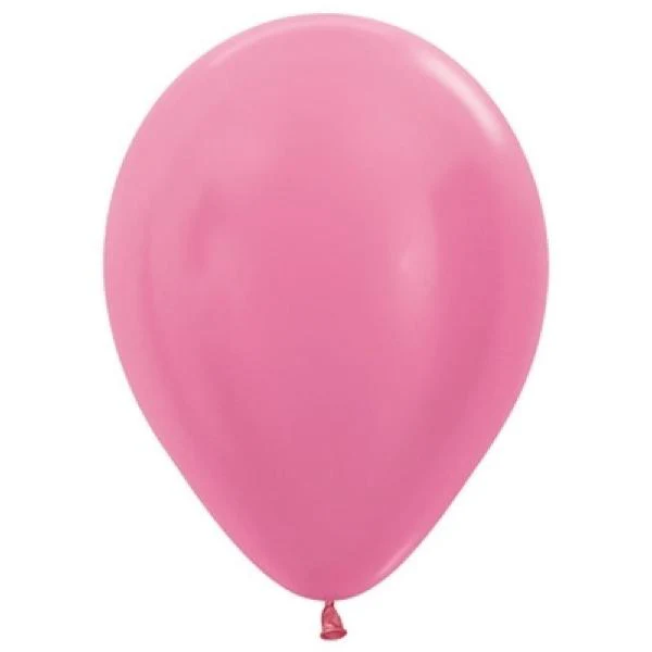 25 Pack Sempertex Satin Pearl Fuchsia Latex Balloons - 30cm