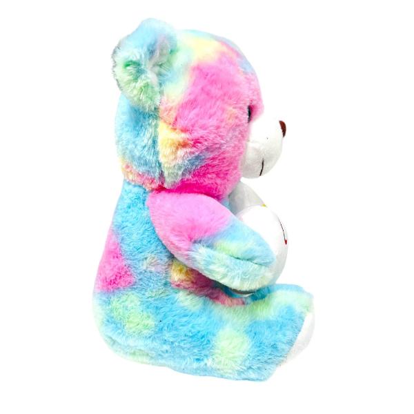 Valentines Rainbow Bear - 30cm - Image 2