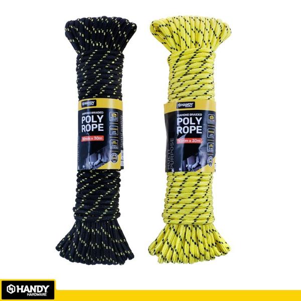 Diamond Braided Polyrope - 1cm x 30m