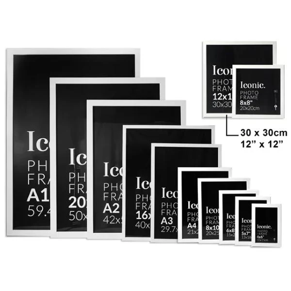 White Iconic Frame - 30cm x 30cm