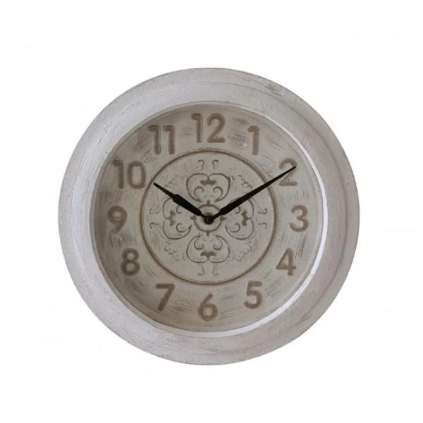 White Round Clock - 35cm