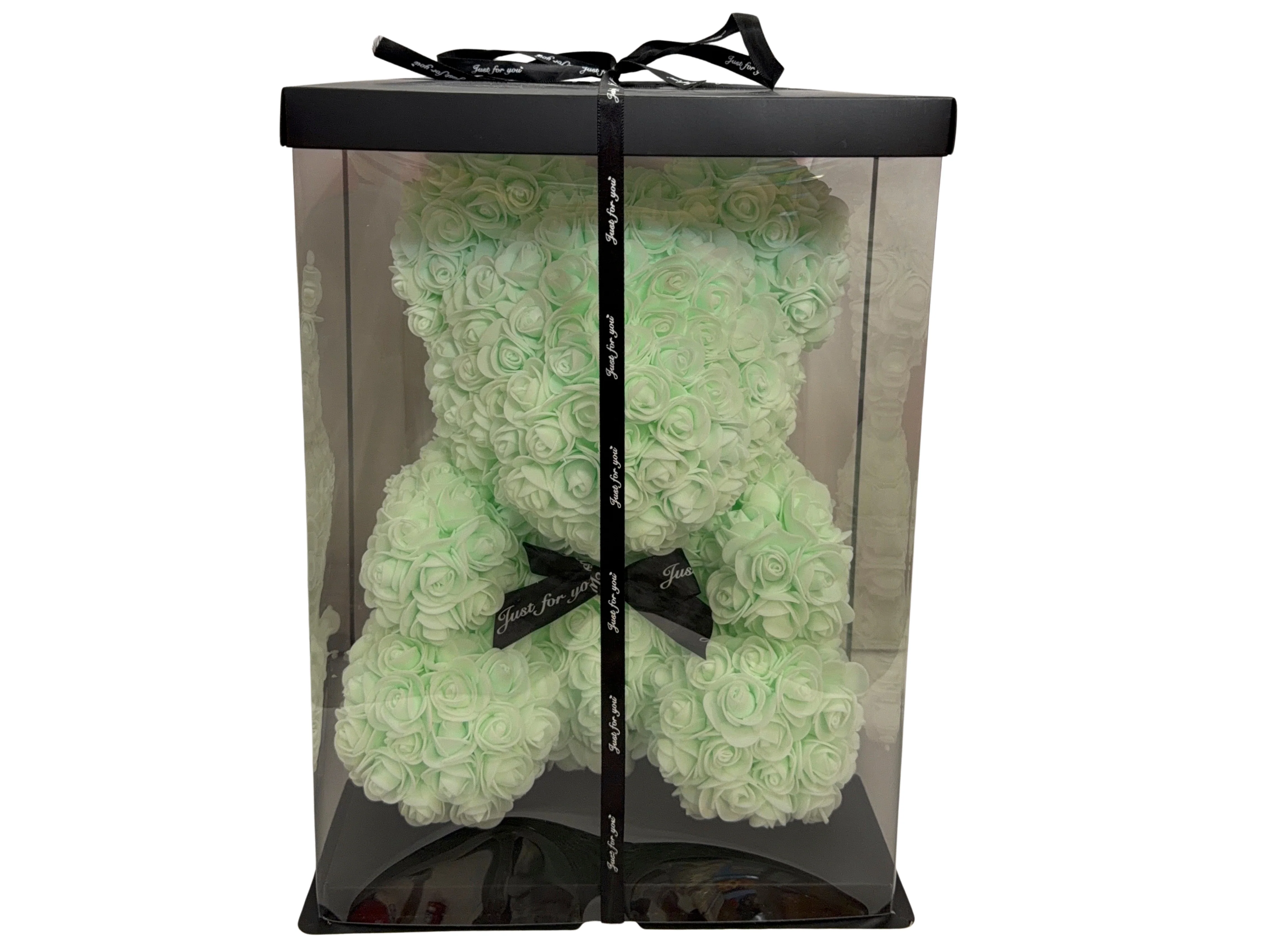 Mint Silicon Rose Bear - 35cm - Image 2