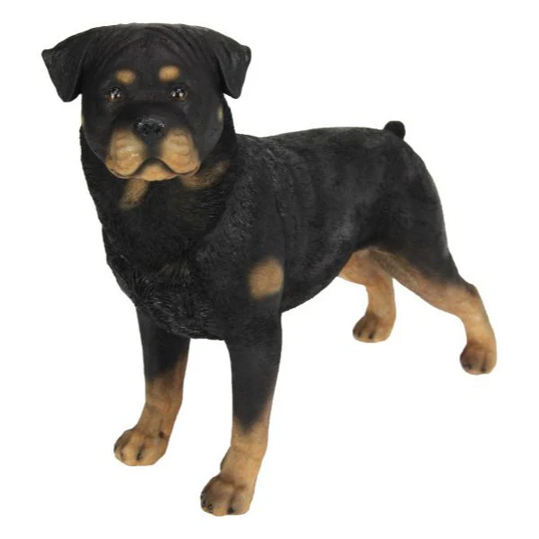 Standing Black Rottweiler Dog - 38cm x 30cm