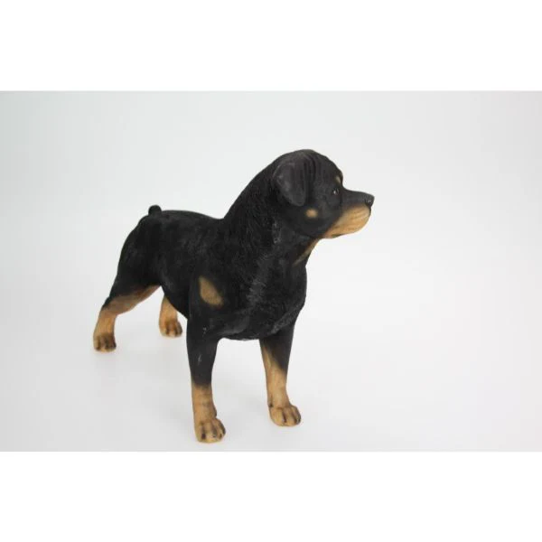 Standing Black Rottweiler Dog - 38cm x 30cm - Image 3