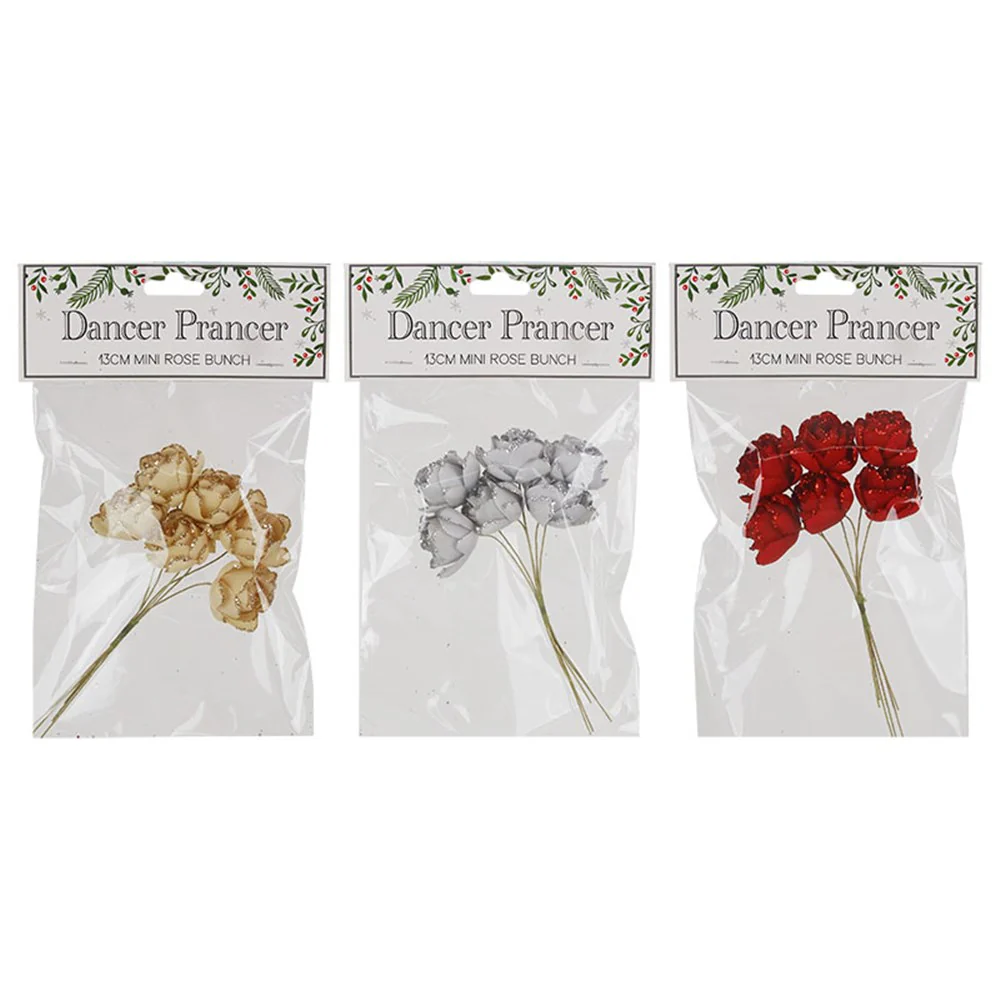 Mini Rose Bunch - 13cm