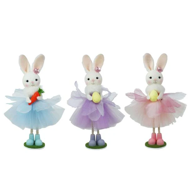 3A 20CM BUNNY FAIRES BLUE, PINK, LAVENDER