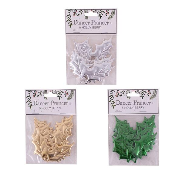 6 Pack Holly Berry Motif - Image 2