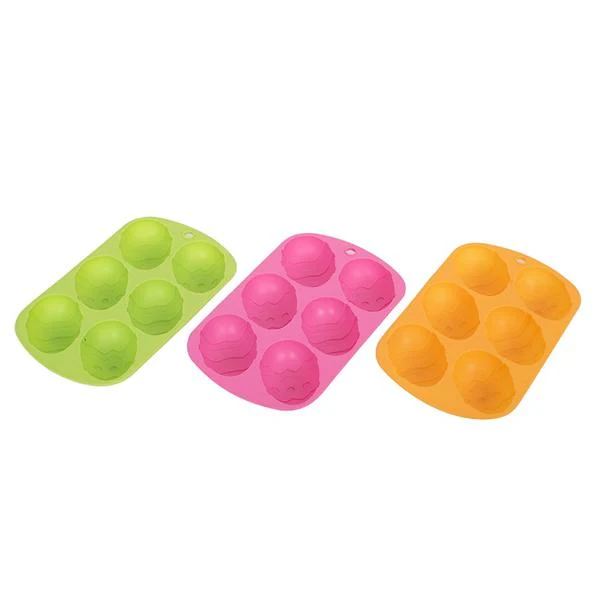 Assorted Easter Silicone Egg Chocolate Mould - 12cm x 21cm x 2.5cm