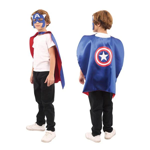Assorted Superhero Mask & Cape - 69cm - Image 5