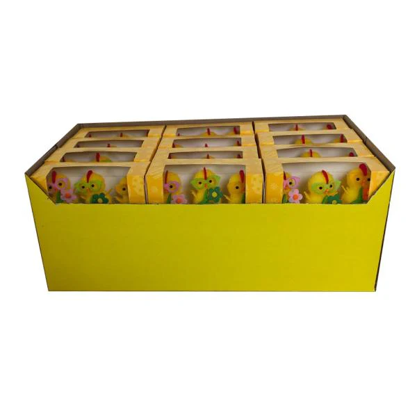 3 Pack Chicks With Glasses & Flower - 6cm - Image 2