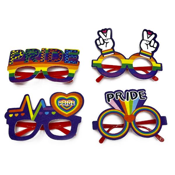 4 ASSD PRIDE GLASSES ON COLOUR CARD
