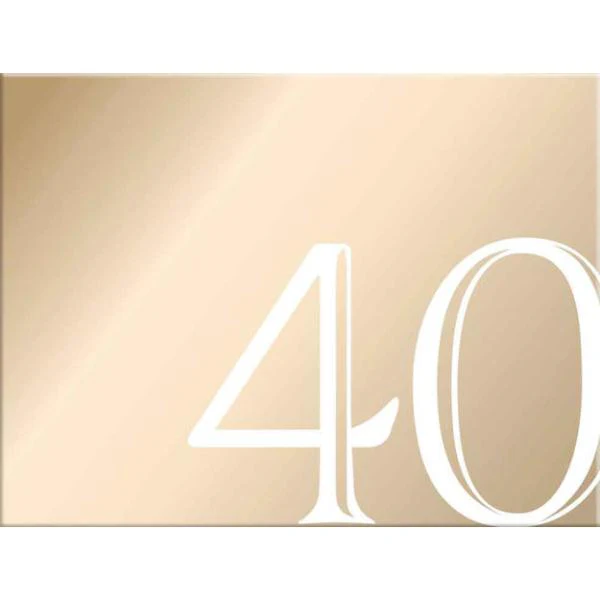 Rose Gold 40 Guest Book