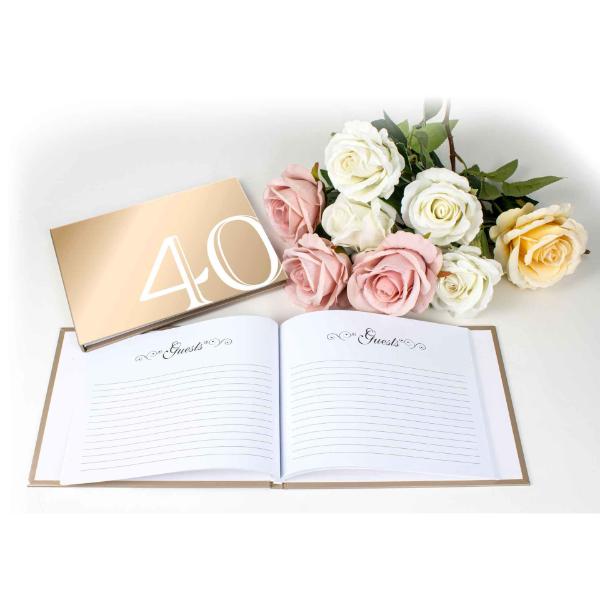 Rose Gold 40 Guest Book - Image 2