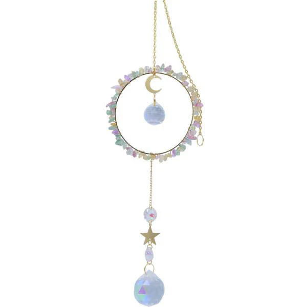 Rainbow Ring Crystal Sun Catcher - 40cm