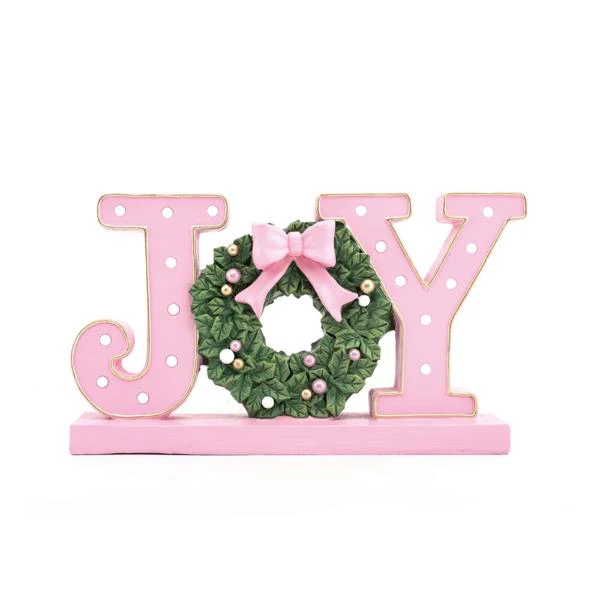 Pink Joy Sign - 43.5cm x 8cm x 25cm